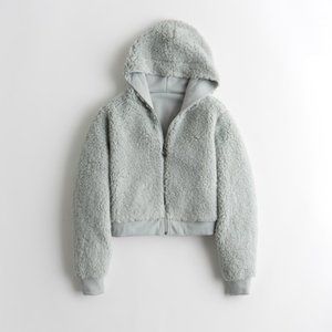 Gilly Hicks Mint Reversible Sherpa Hoodie
